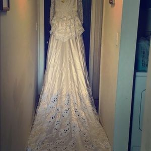 Wedding dress from David’s Bridal.